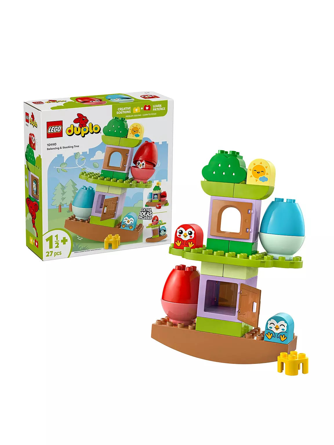 ليجو 10440 دبلو شجرة التوازن والتكديس الأولى مكعبات التركيب LEGO