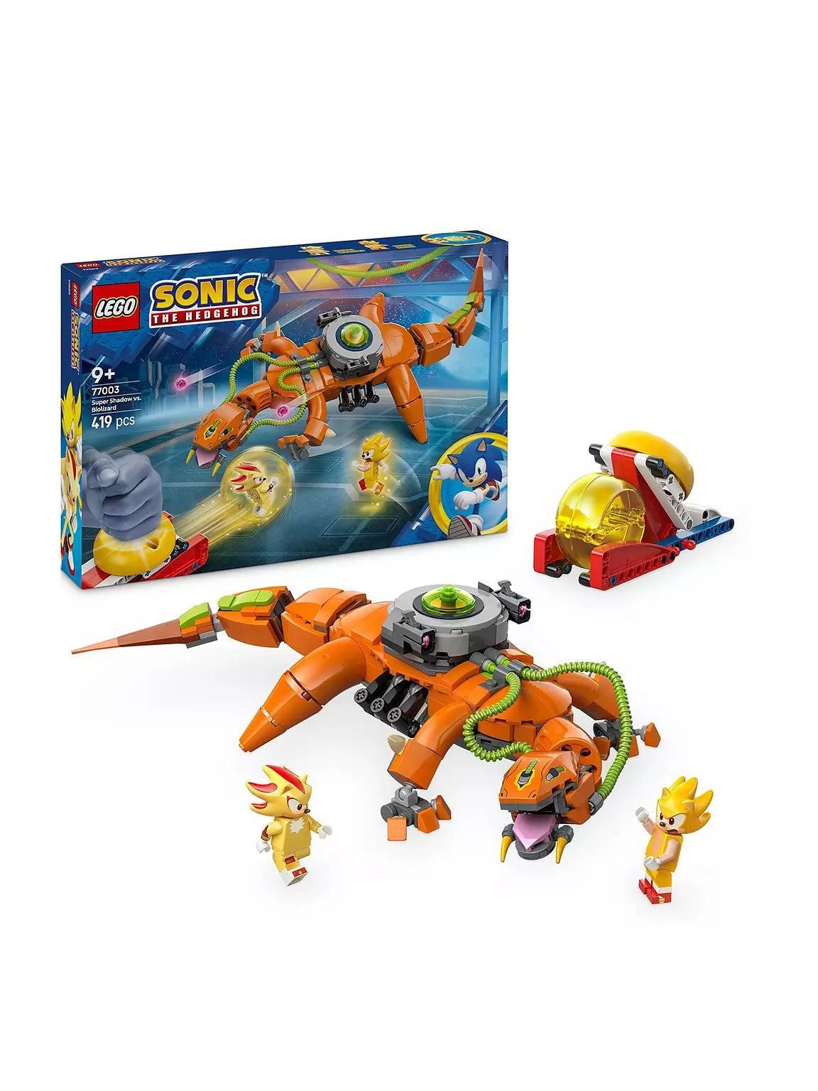 ليجو 77003 سونيك سوبر شادو ضد سحلية بيولوجية مكعبات التركيب LEGO