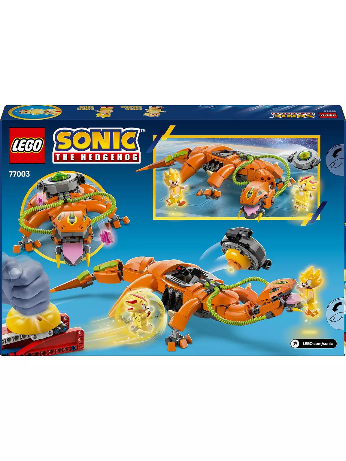 ليجو 77003 سونيك سوبر شادو ضد سحلية بيولوجية مكعبات التركيب LEGO