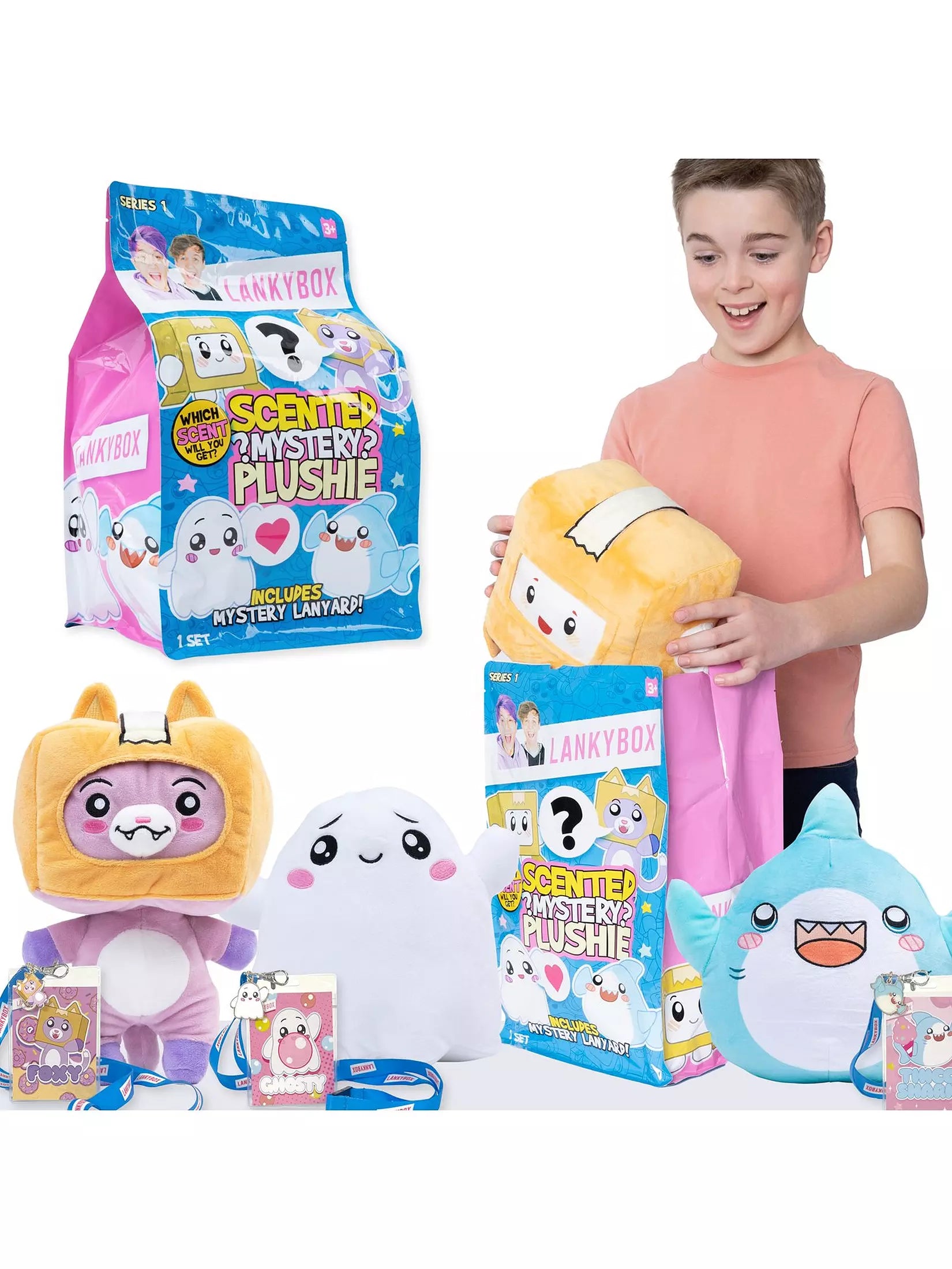 لانكي بوكس دمية قطنية متنوعة الالعاب القطنية LankyBox