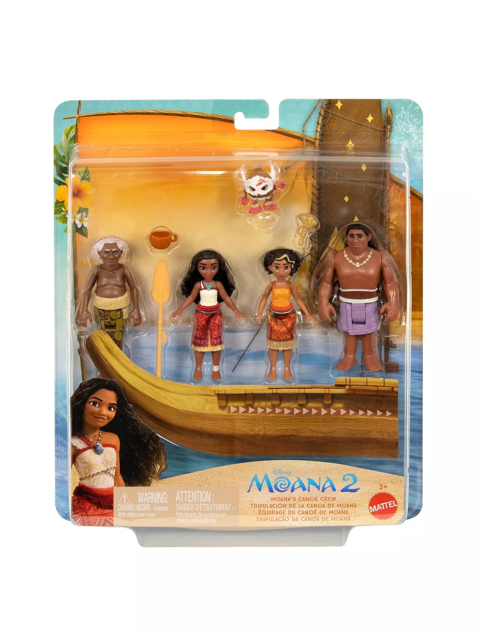 ديزني موانا طاقم زورق موانا شخصيات كرتونية Disney