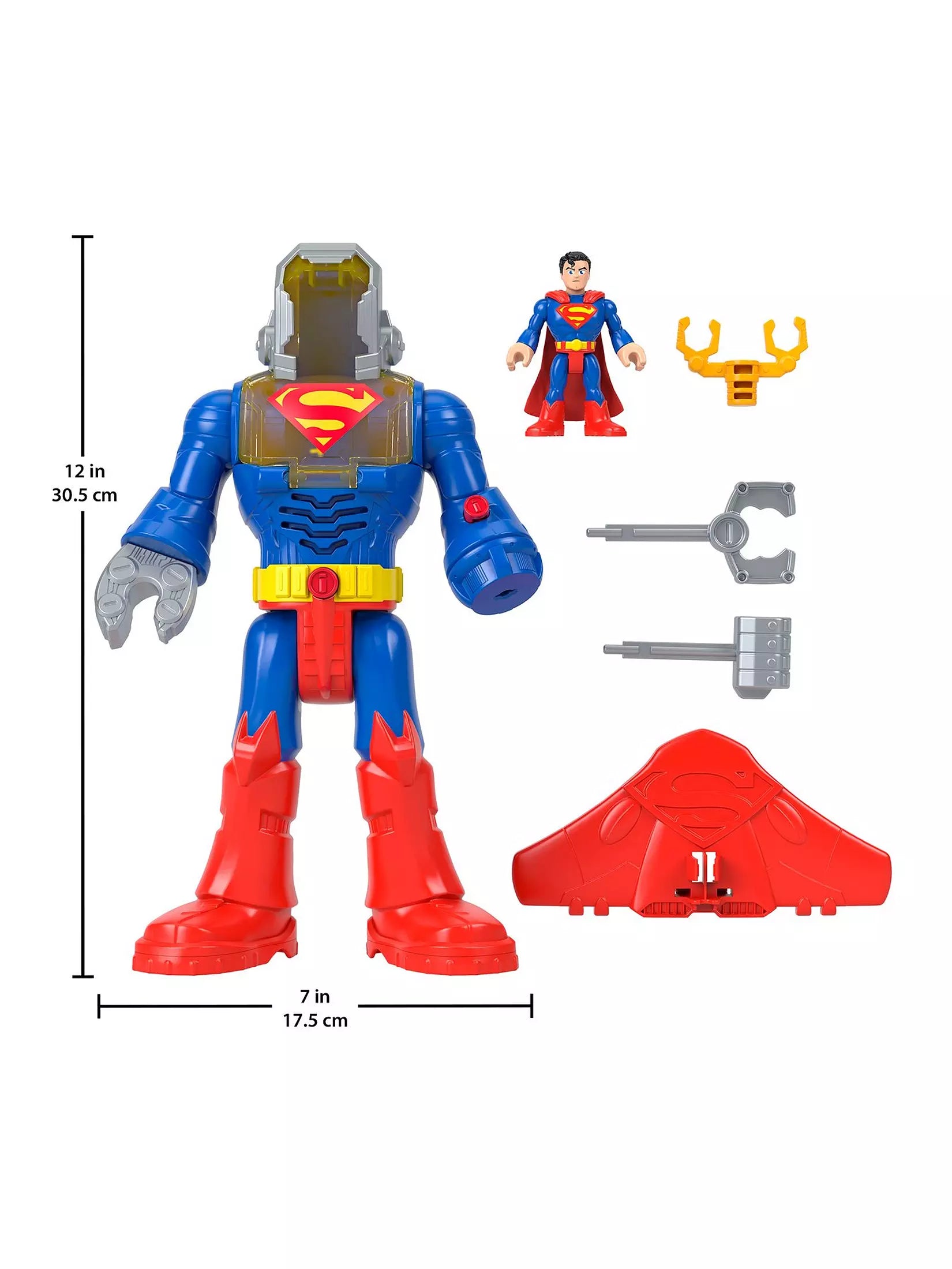 دي سي مجسم سوبرمان مع بدلة اكسو 30 سم مجسمات الشخصيات DC