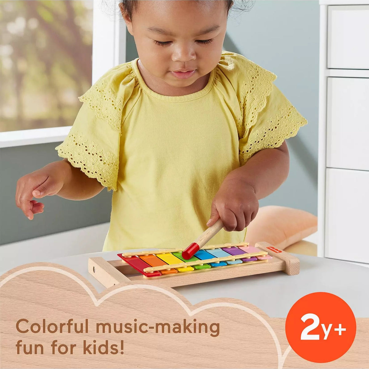 فيشر برايس لعبة اكسيليفون خشبية مواليد تفاعلي Fisher-Price
