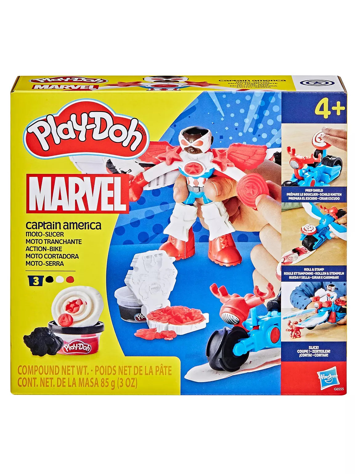 بلاي دوه قطاعة موتو كابتن امريكا الصلصال والمعجون Play-Doh