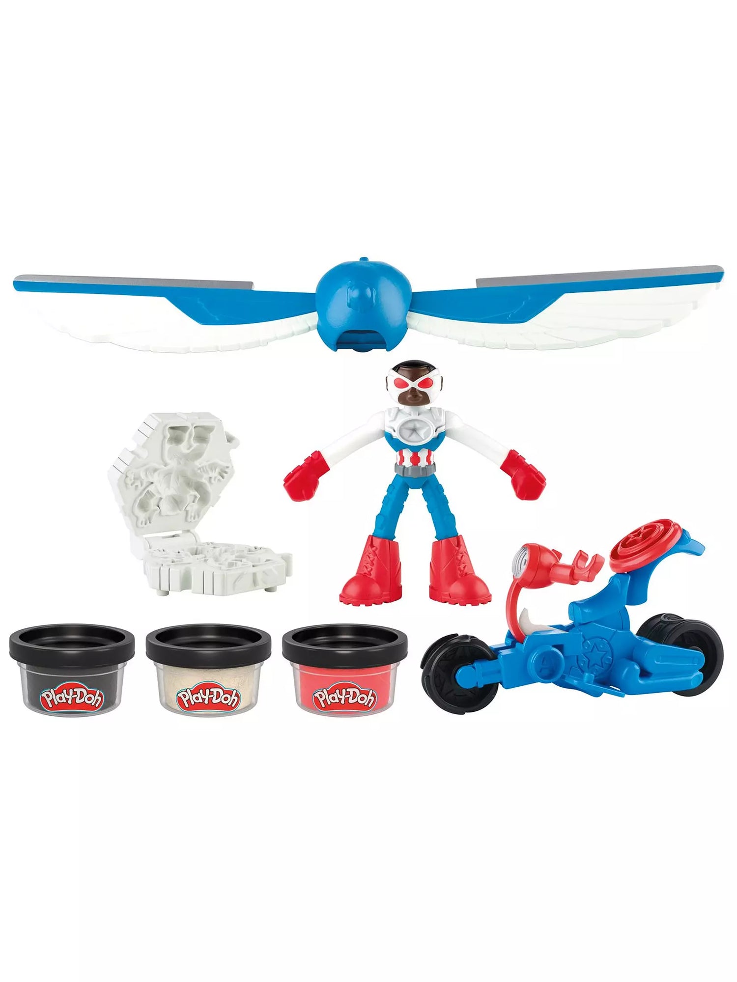 بلاي دوه قطاعة موتو كابتن امريكا الصلصال والمعجون Play-Doh