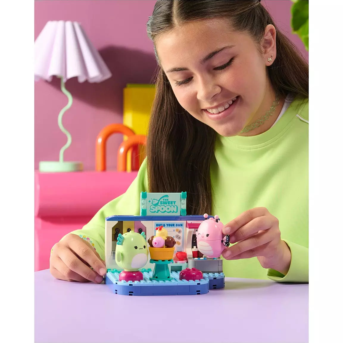 بيلدر مكعبات سكويشمالوز مرح الزبادي المثلج مكعبات التركيب BLDR