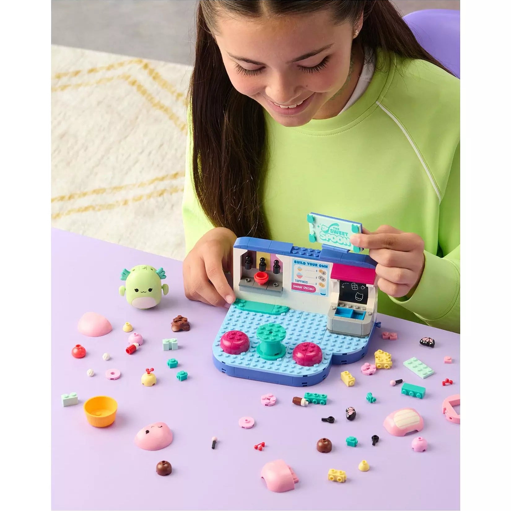 بيلدر مكعبات سكويشمالوز مرح الزبادي المثلج مكعبات التركيب BLDR