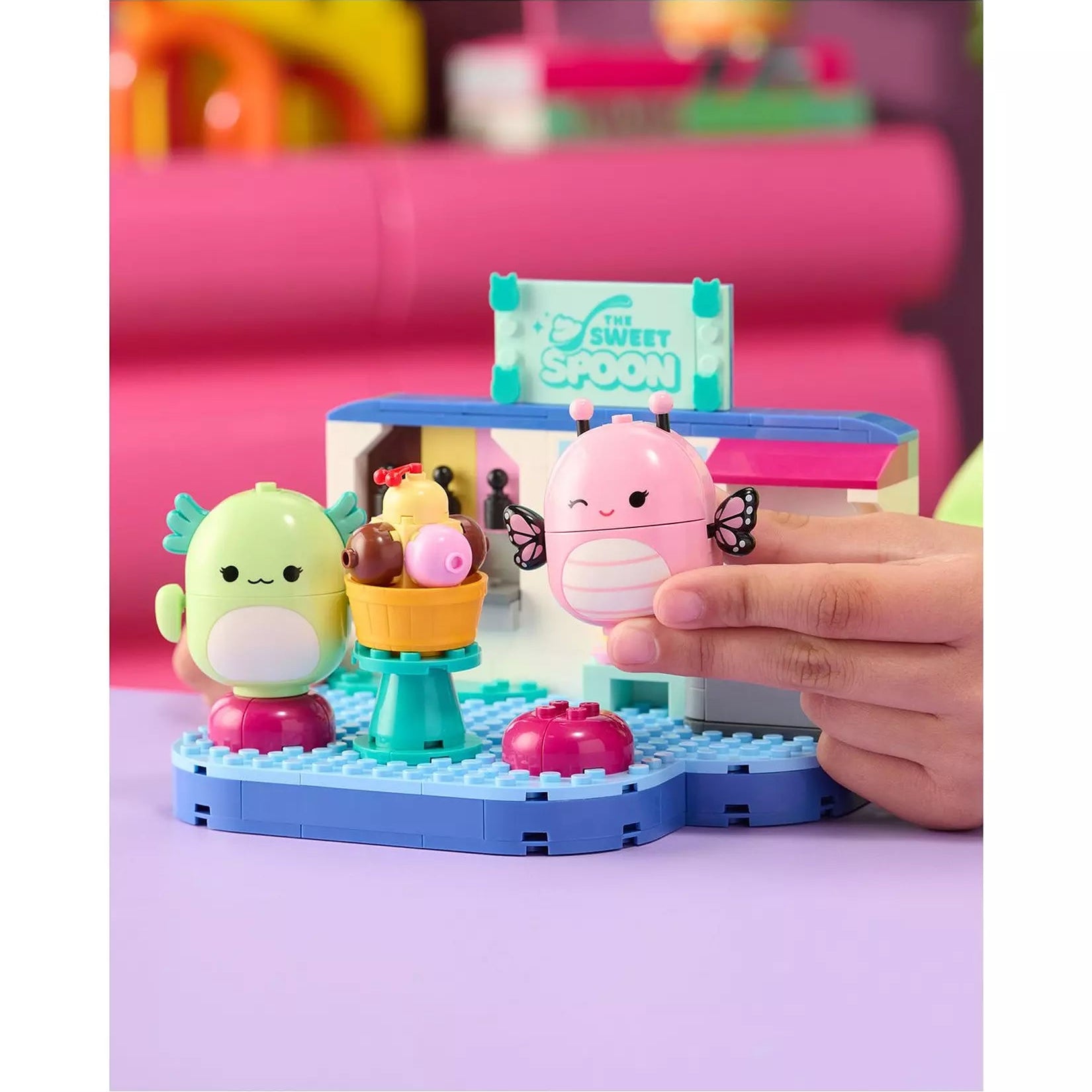 بيلدر مكعبات سكويشمالوز مرح الزبادي المثلج مكعبات التركيب BLDR