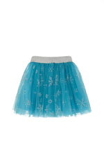 فيري لاند تنورة بلورة الثلج الأزرق الجليدي المتوهج 5-6 ملابس الأميرات Fairy Land