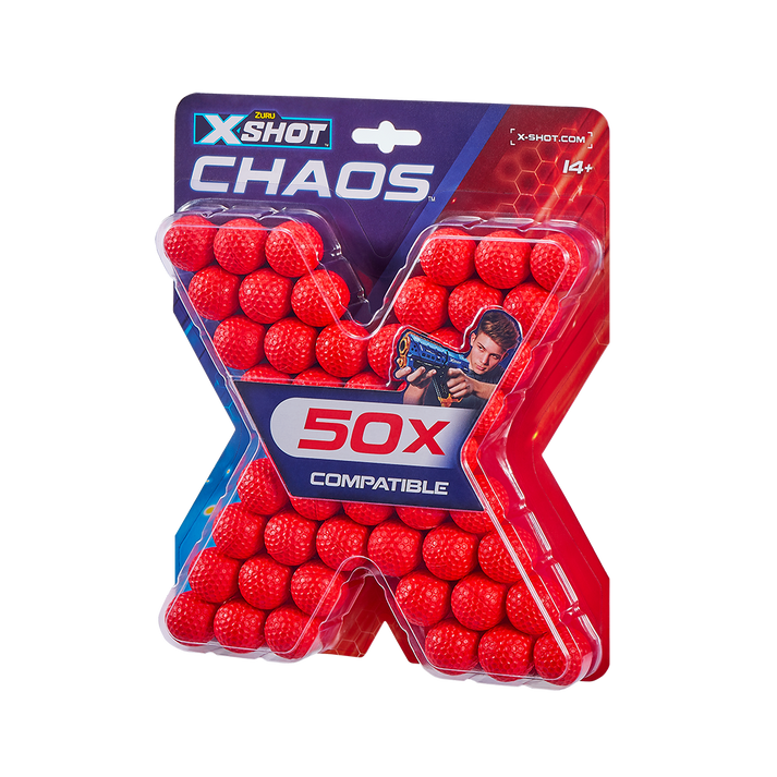 اكس شوت كيوس 50 كرة لإعادة التحميل مسدسات مطاطية Zuru