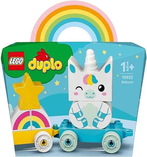 ليجو دوبلو لعبة دابلو قطار يونيكورن مكعبات التركيب LEGO