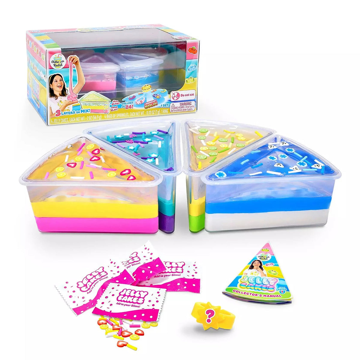 جيلي كيكز سلايم كعكة مجموعة حفلة الصديقات سلايم Jelly Cakes