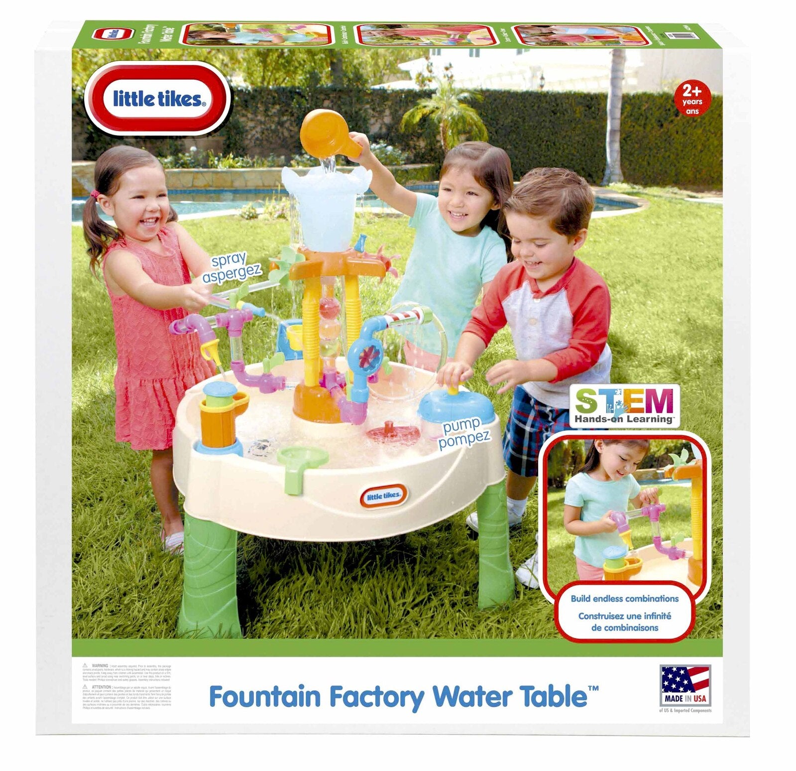 ليتل تايكس طاولة مياه على شكل مصنع نافورة طاولات الماء Little Tikes