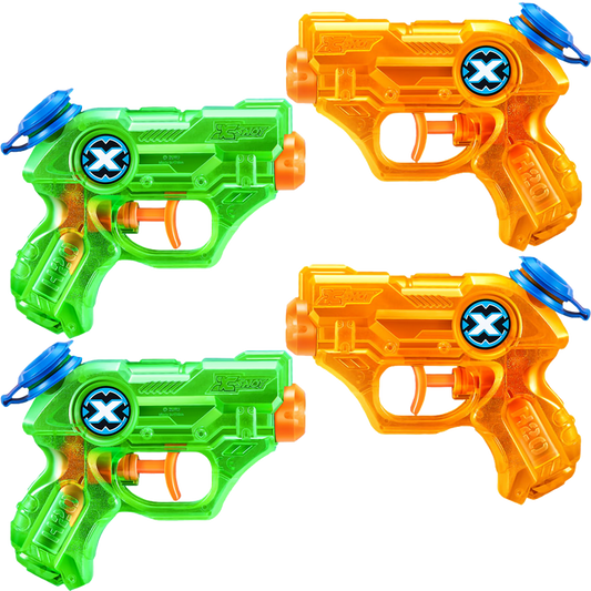 اكس شوت بلاستر نانو درينشر للماء 4 قطع مسدسات الماء Zuru