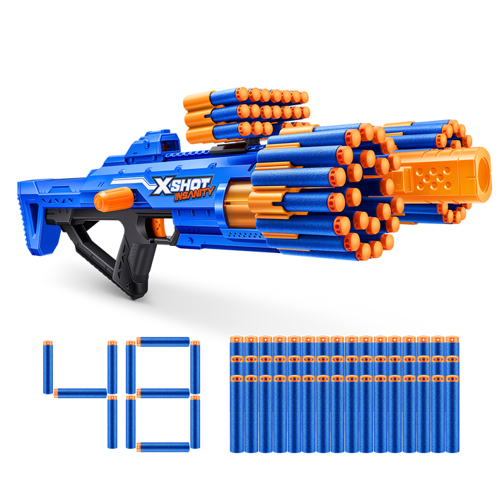 اكس شوت إنسانيتي بيرزيركو بلاستر 48 سهماً مسدسات مطاطية Zuru