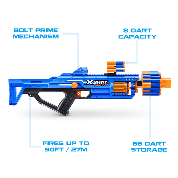 اكس شوت إنسانيتي بيرزيركو بلاستر 48 سهماً مسدسات مطاطية Zuru