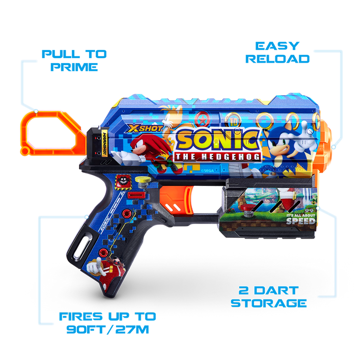 اكس شوت مسدس سكينز فلاكس سونيك 8 سهام مسدسات مطاطية Zuru
