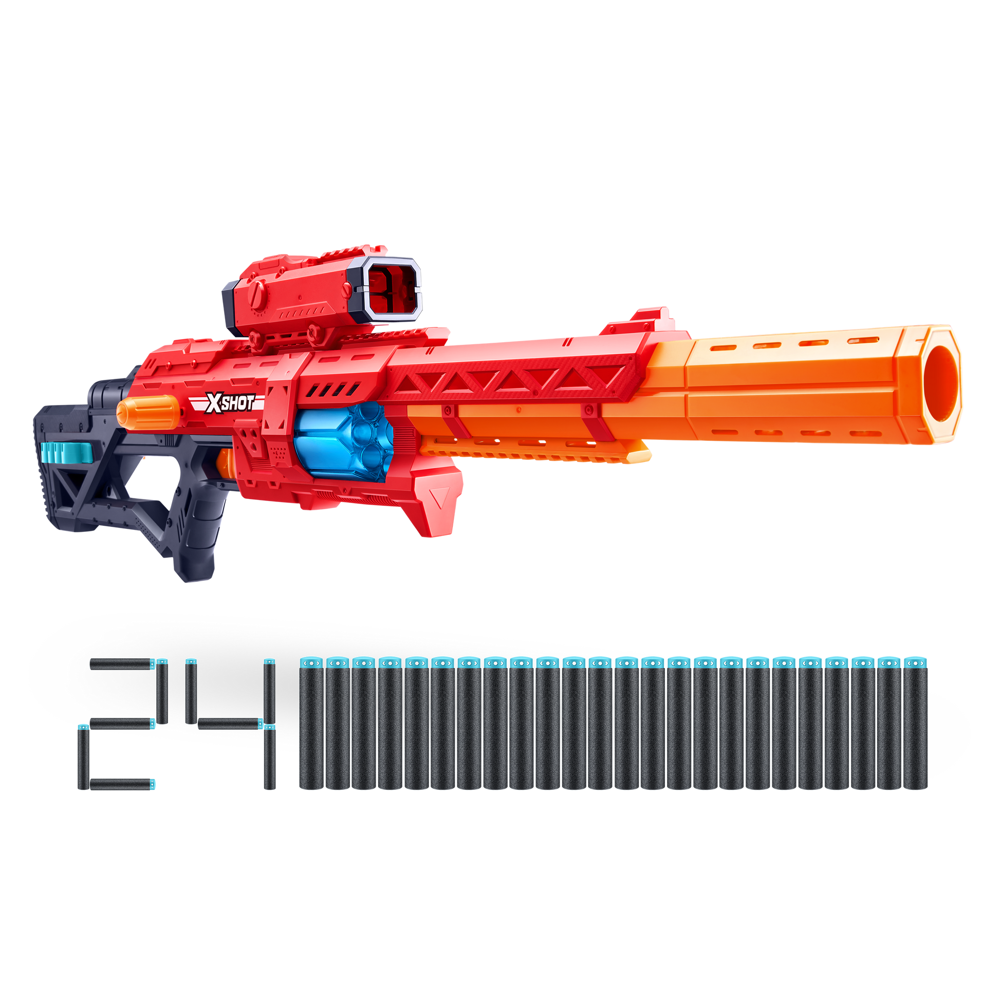 إكس شوت إكسل راينجر 24 طلقة مسدسات مطاطية Zuru