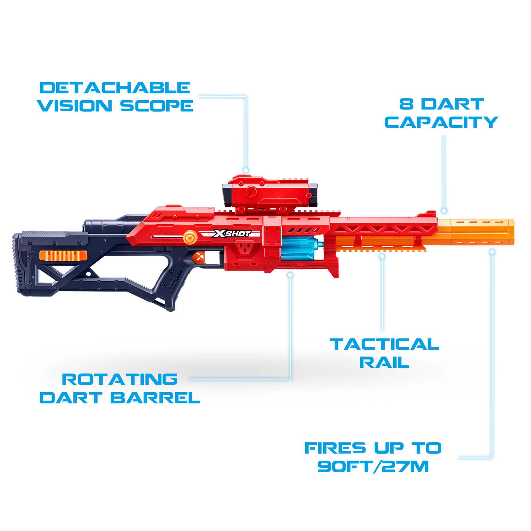إكس شوت إكسل راينجر 24 طلقة مسدسات مطاطية Zuru