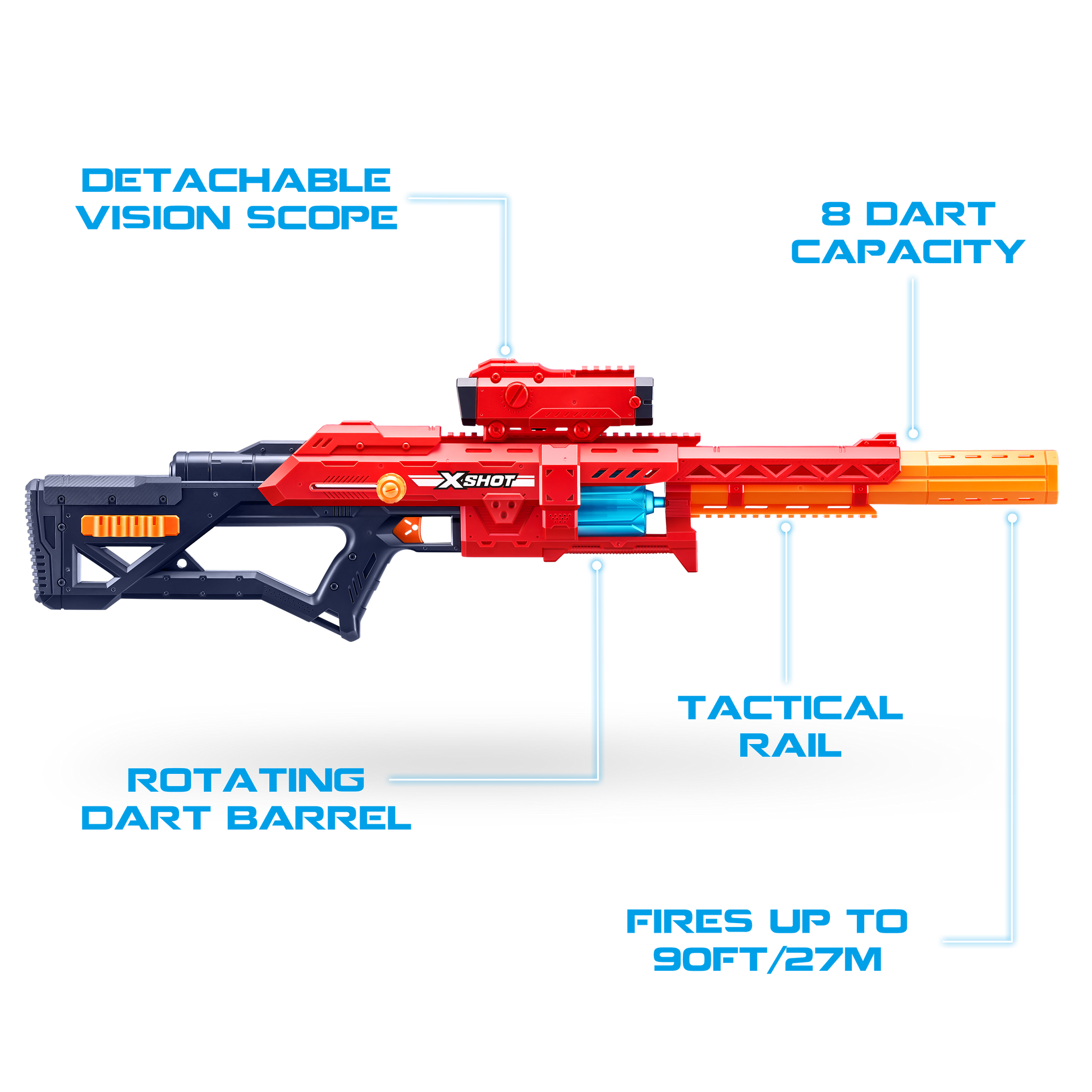 إكس شوت إكسل راينجر 24 طلقة مسدسات مطاطية Zuru