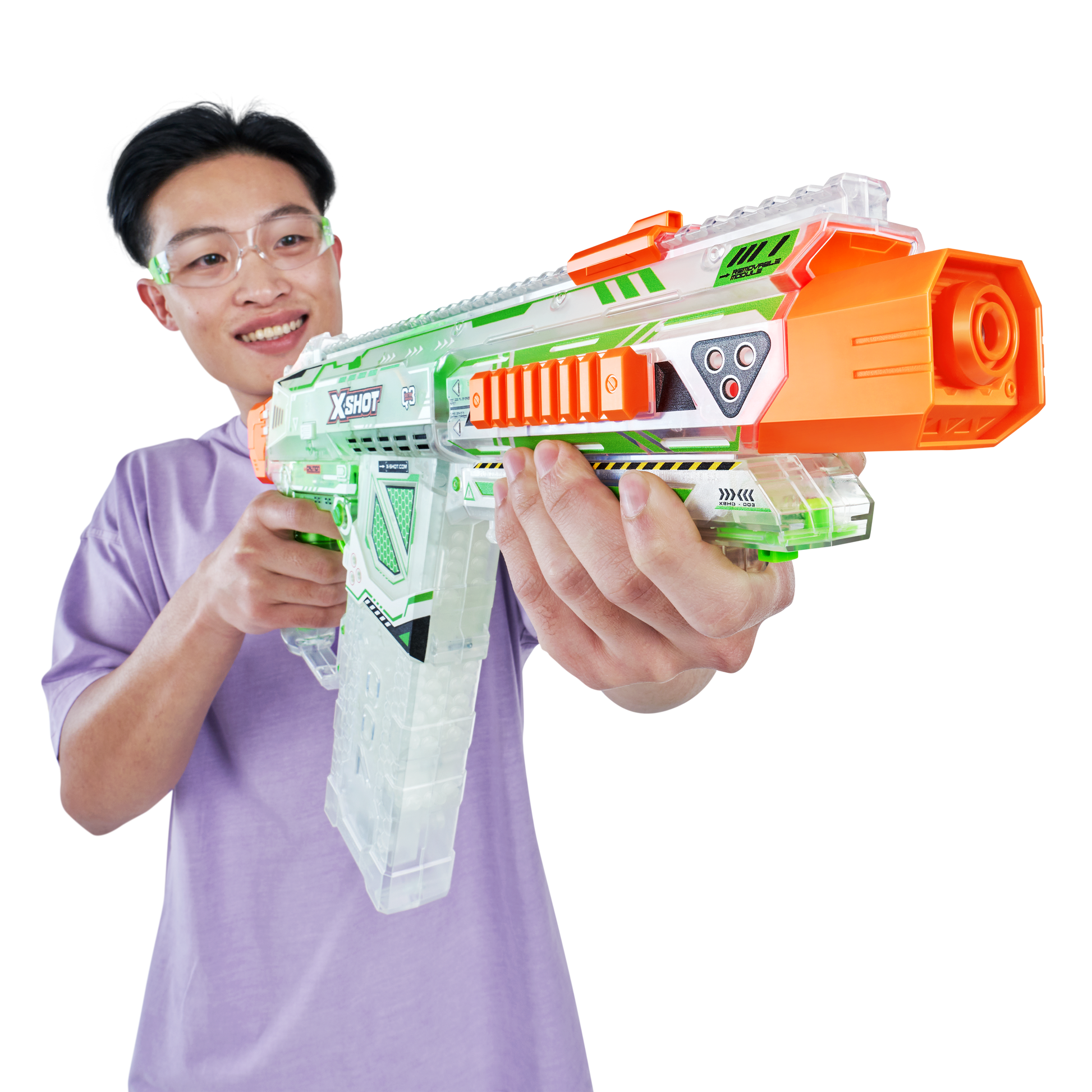 اكس شوت هايبر جل المتوهج 10000 طلقة الضربة الليلية مسدسات مطاطية Zuru