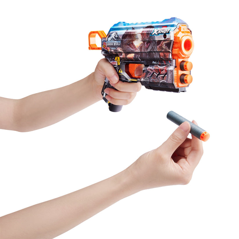 اكس شوت مسدس جلود جوراسيك فلوكس قطعتين مسدسات مطاطية Zuru