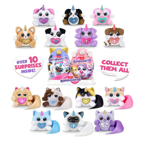 رينبوكورنز كيتي كورن وبوبي كورن الالعاب القطنية Zuru