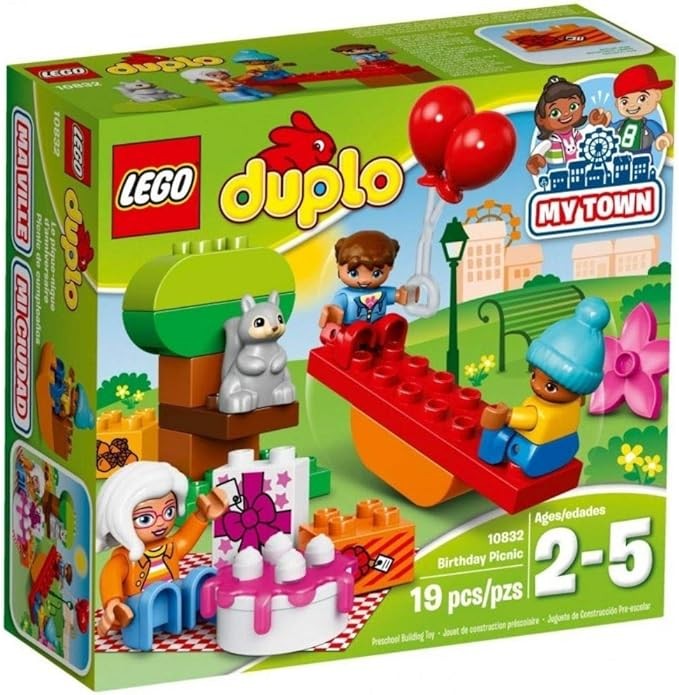 ليجو دبلو لعبة بناء نزهة عيد ميلاد 19 قطعه مكعبات التركيب LEGO