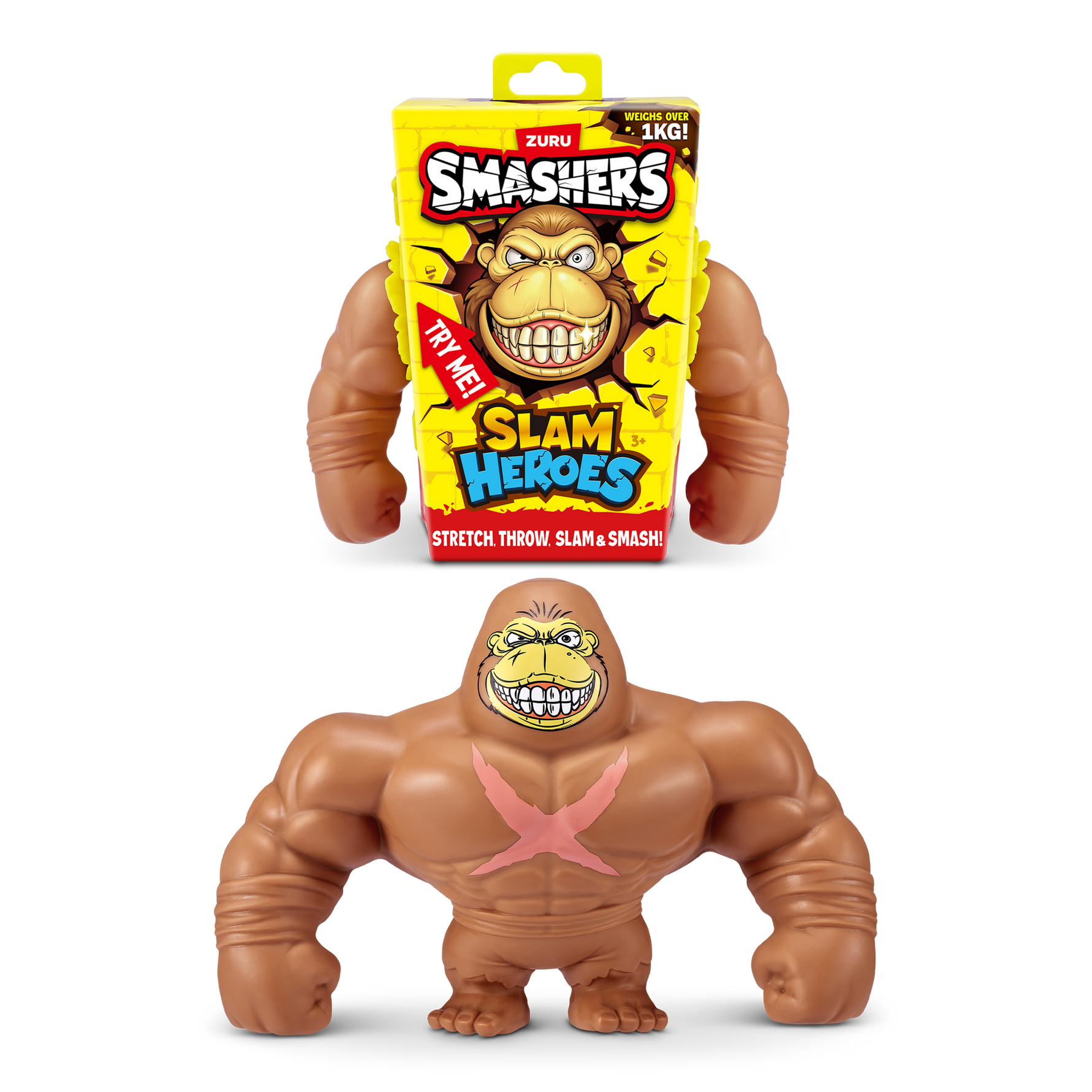 زورو سماشرز سلام غوريلا المطاطي متنوع التمدد والضغط Zuru