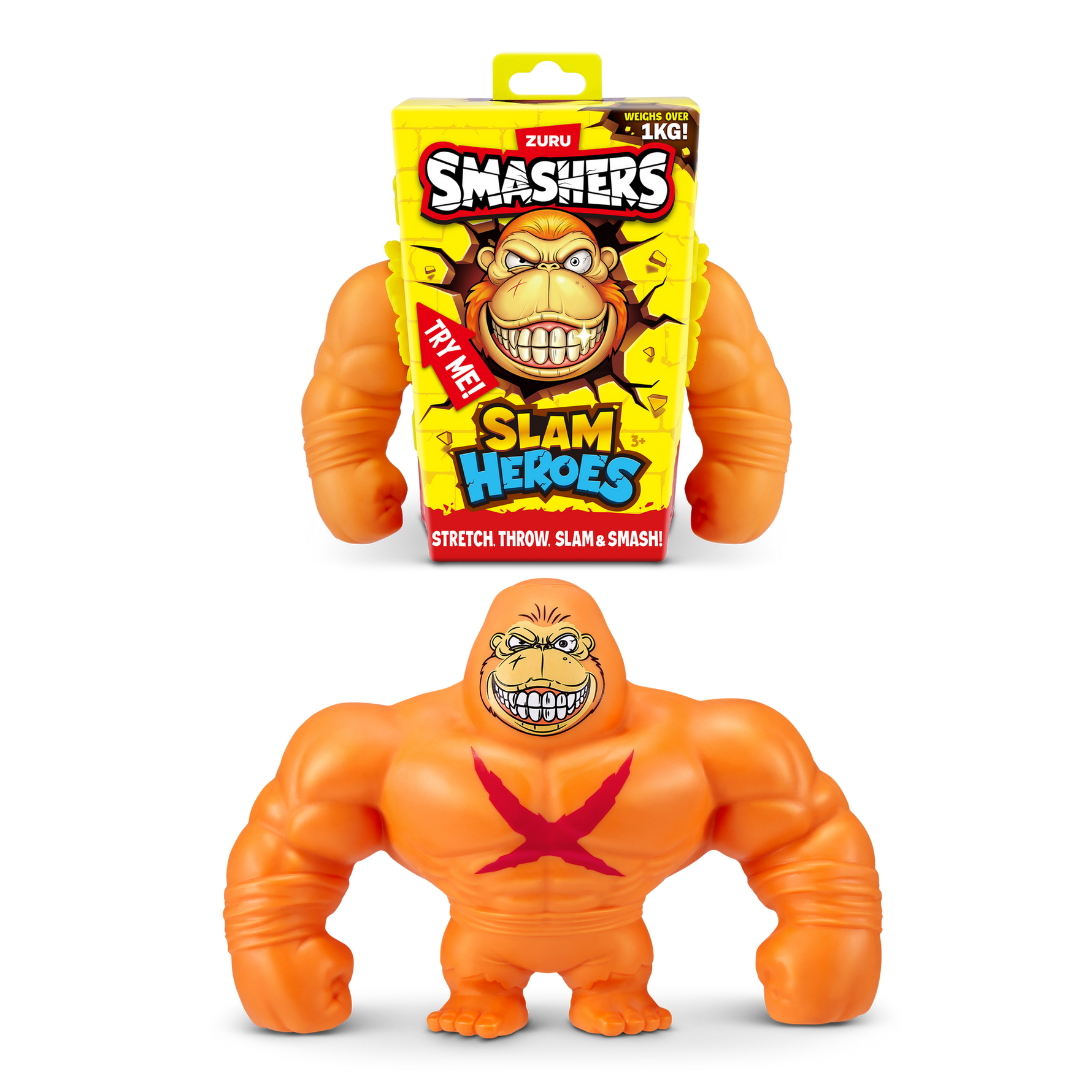 زورو سماشرز سلام غوريلا المطاطي متنوع التمدد والضغط Zuru