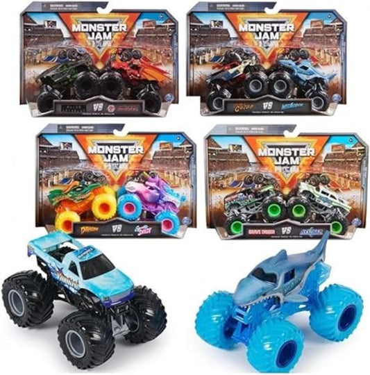 Monster Jam Diecast 1:64 Scale Monster Trucks-Pack of 2