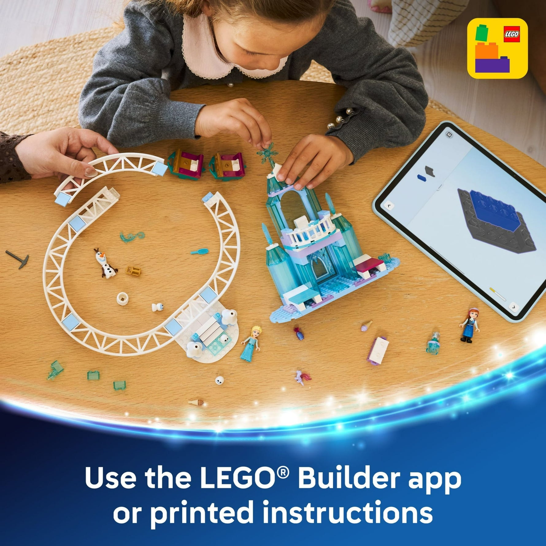 ليجو 43281 ديزني قلعة إلسا الجليدية مكعبات التركيب LEGO