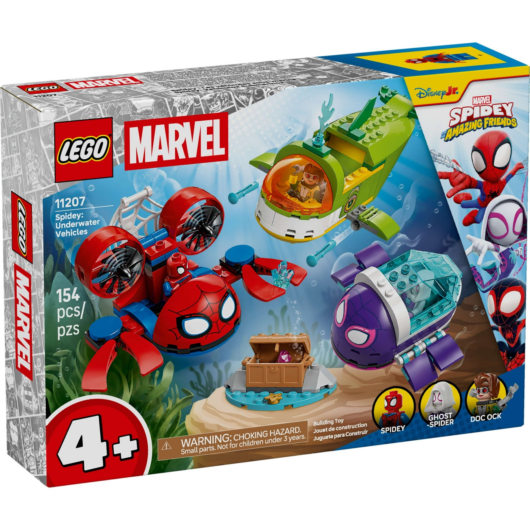 ليجو 76325 مارفل سبايدي مركبات تحت الماء مكعبات التركيب LEGO