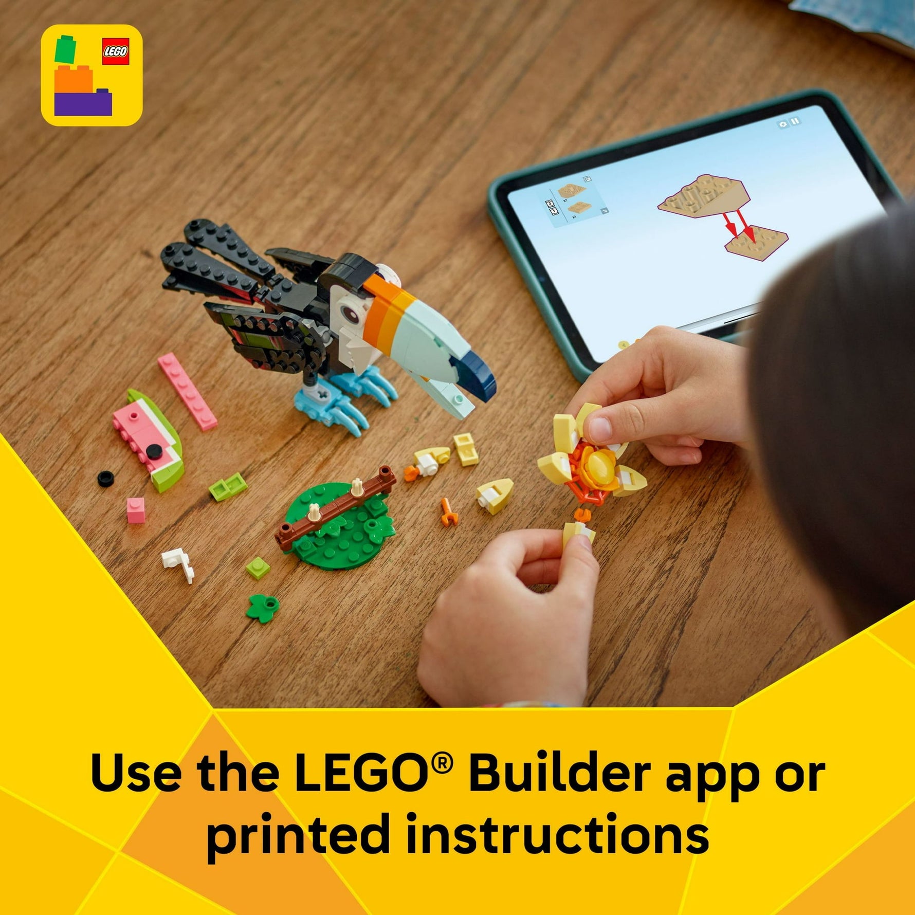 ليجو 31376 كريتور طائر الطوقان الاستوائي مكعبات التركيب LEGO