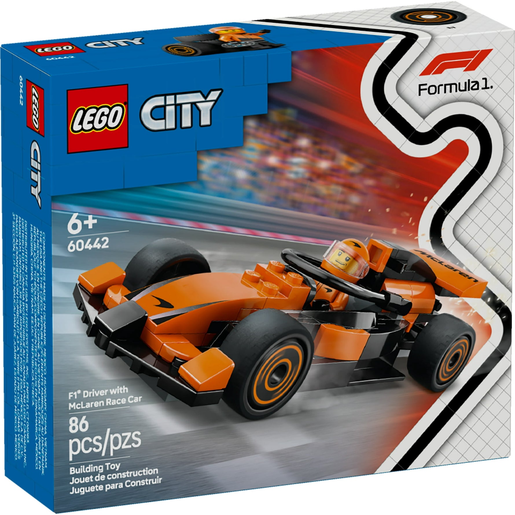 ليجو 60442 سيتي سيارة سباق ماكلارين مكعبات التركيب LEGO