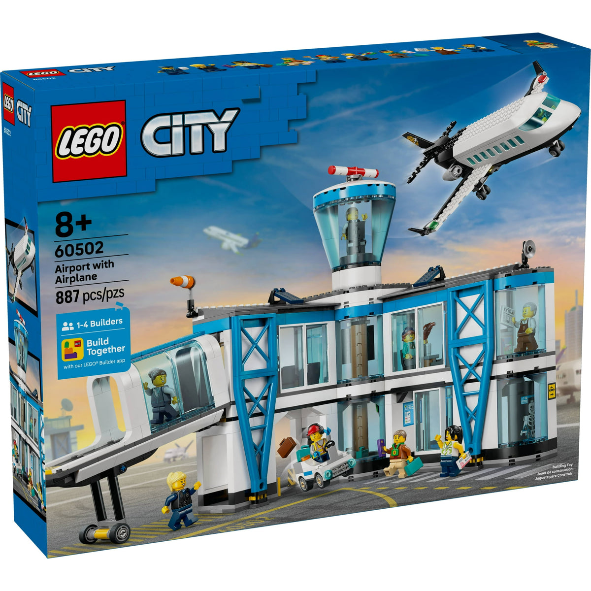 ليجو 60502 سيتي مطار به طائرة مكعبات التركيب LEGO