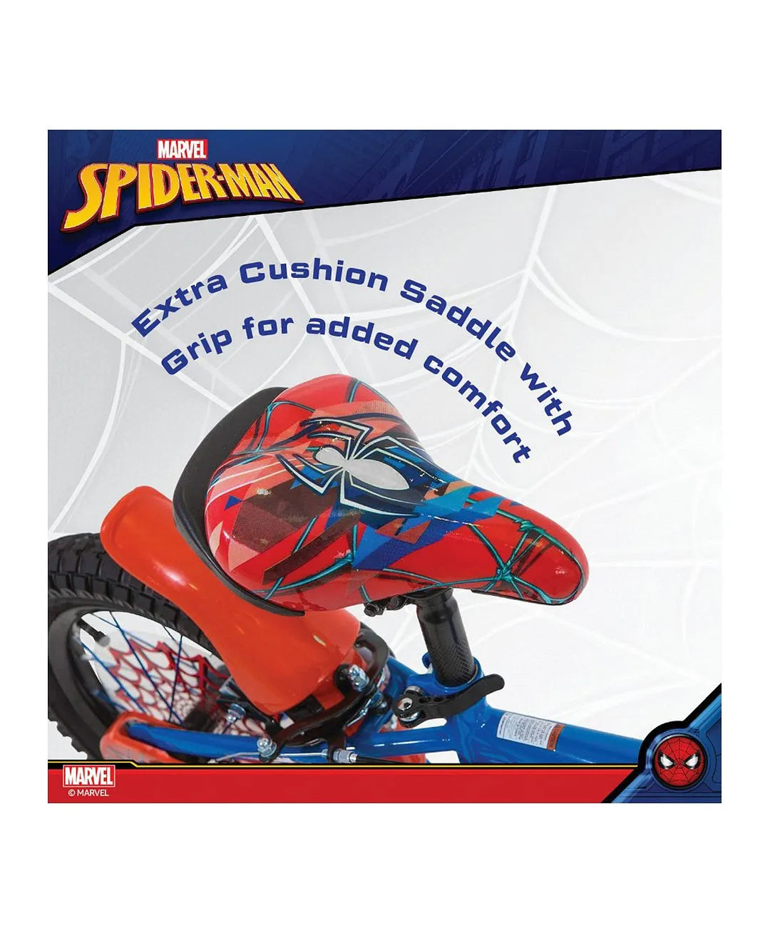 سبارتان دراجة سبايدر مان ازرق و احمر مقاس 12 دراجة 2 عجلة SPARTAN