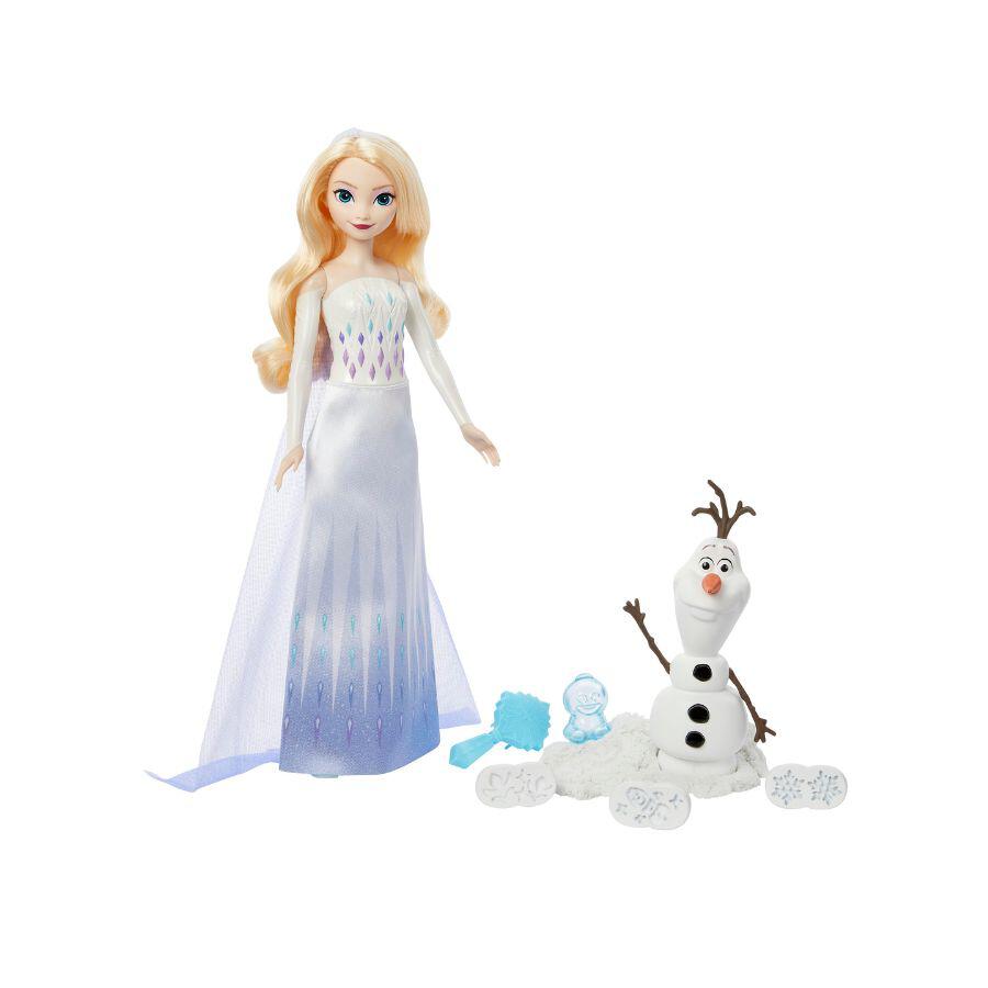 ديزني فروزن دمية إلسا وأولاف دمية مع اكسسوارات Disney