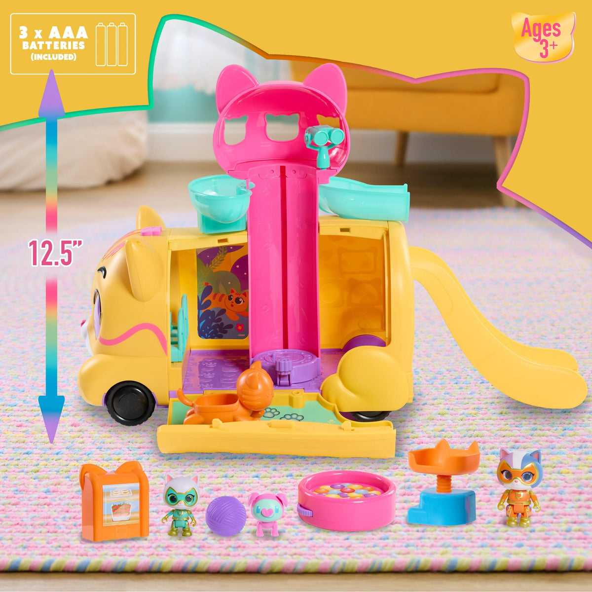 سوبر كيتيز لعبة المقر الرئيسي المتنقل بيوت الدمى Disney