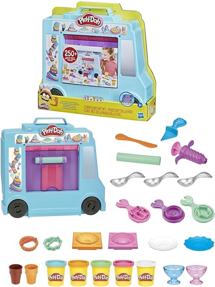 بلي دو مجموعة لعب شاحنة الايس كريم Play-Doh