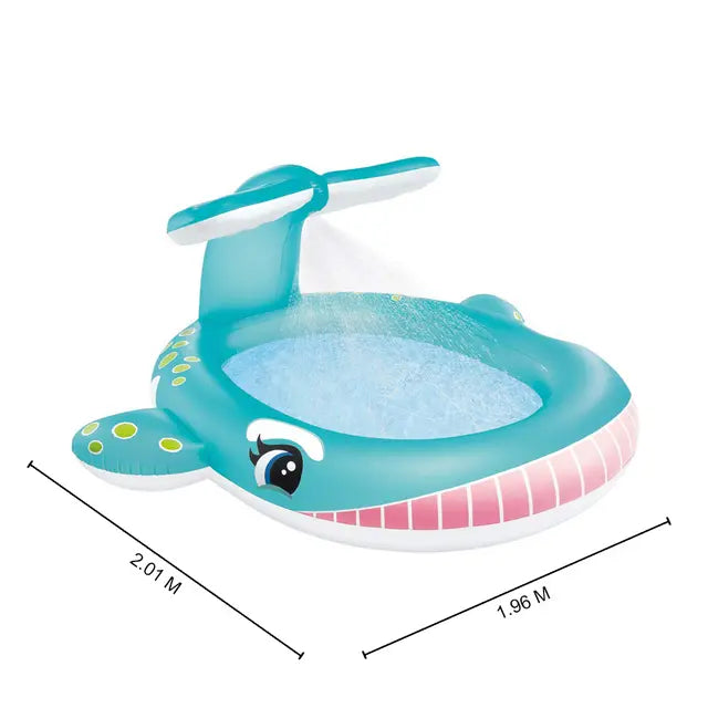 انتكس حوض سباحة الحوت مع رشاش ماء المسابح الخارجية Intex