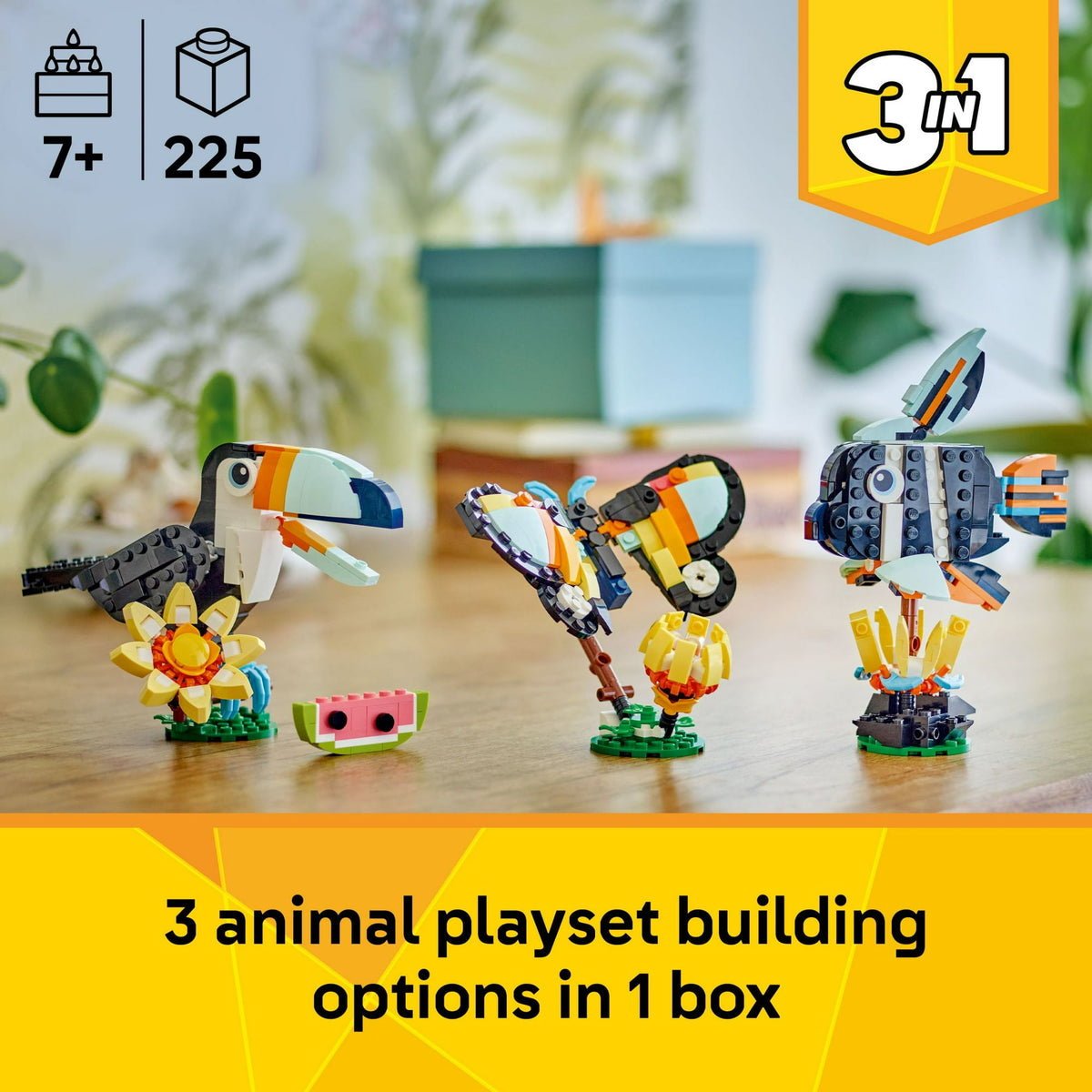 ليجو 31376 كريتور طائر الطوقان الاستوائي مكعبات التركيب LEGO