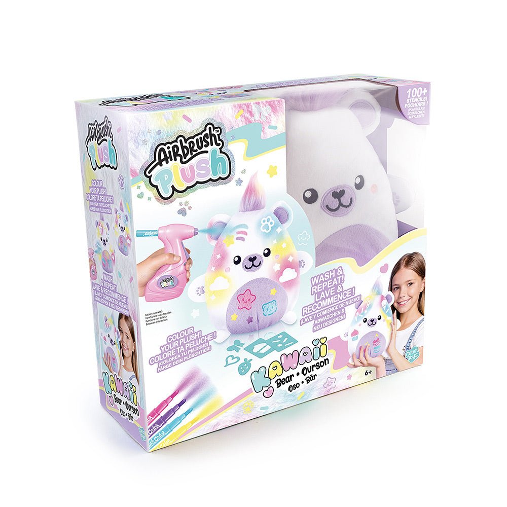 اير برش دمية الدب كاواي رسم و تلوين Airbrush Plush