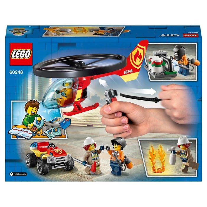 ليجو سيتي مروحية رجال الإطفاء مكعبات التركيب LEGO