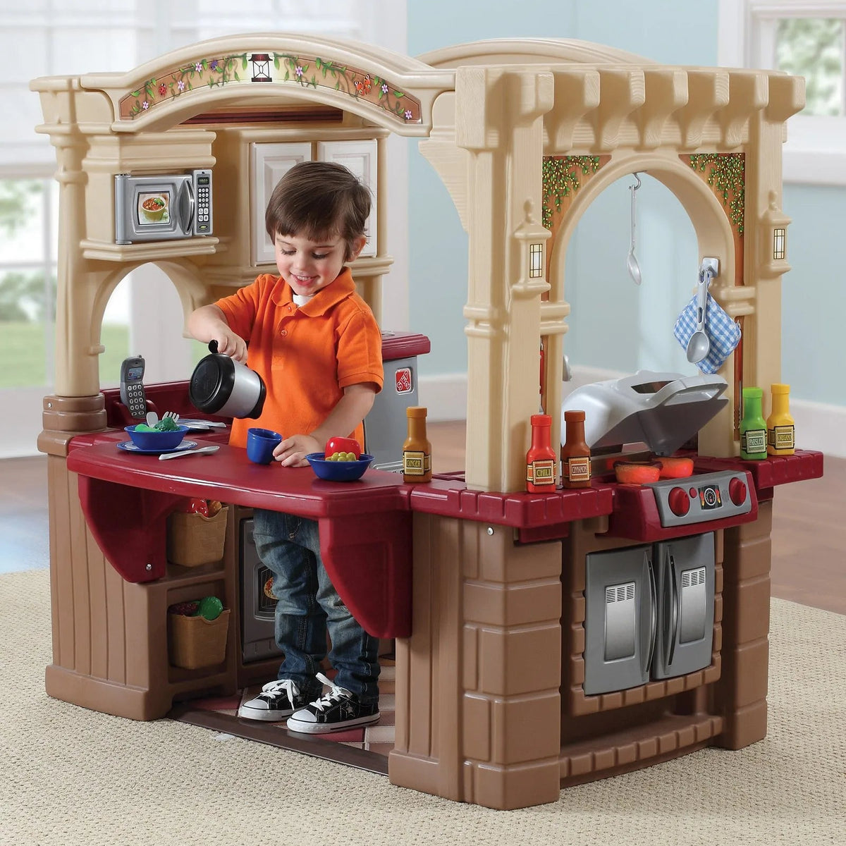 ستيب 2 لعب مطبخ الشواء منازل خارجية Step2