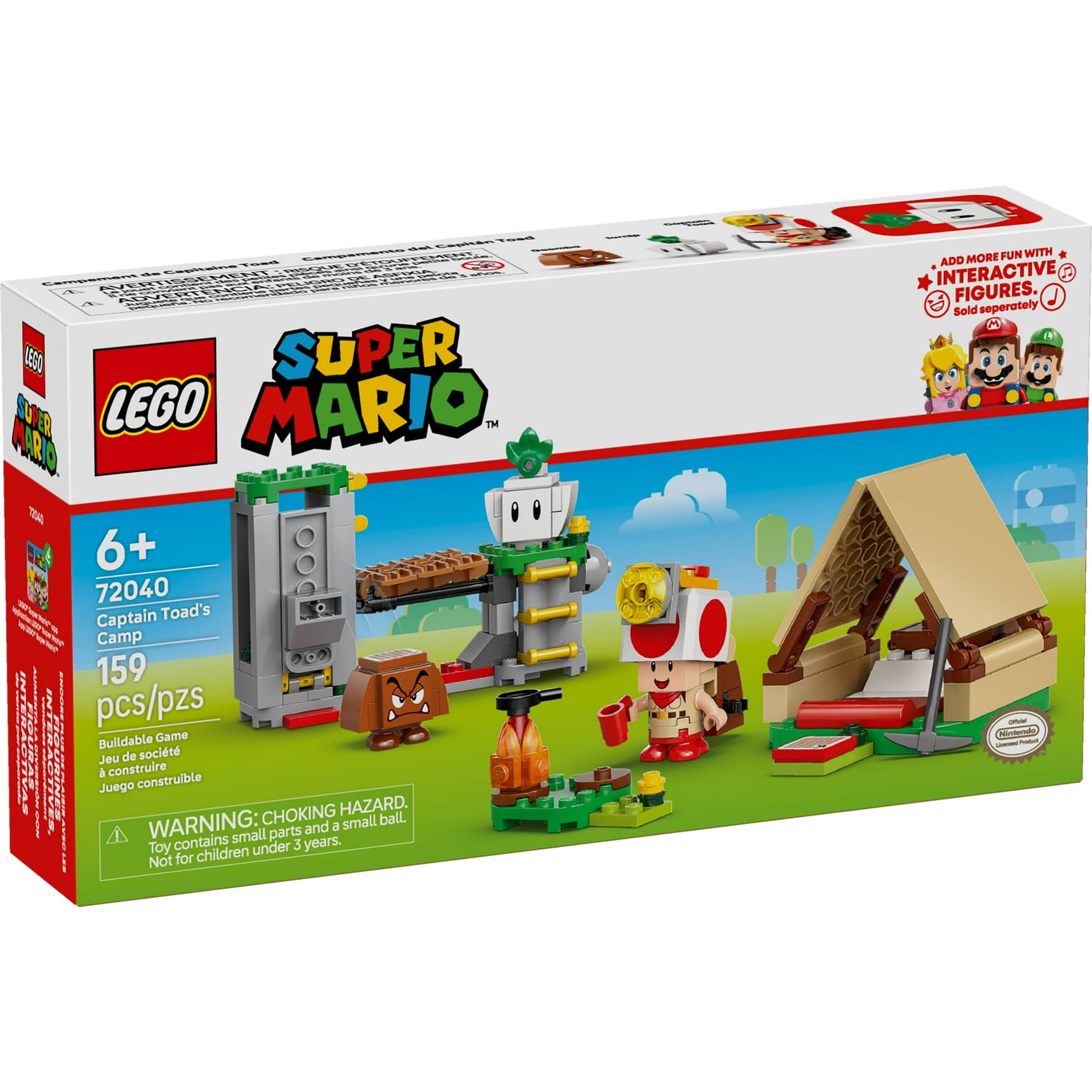 ليجو 72040 سوبر ماريو معسكر كابتن تود مكعبات التركيب LEGO