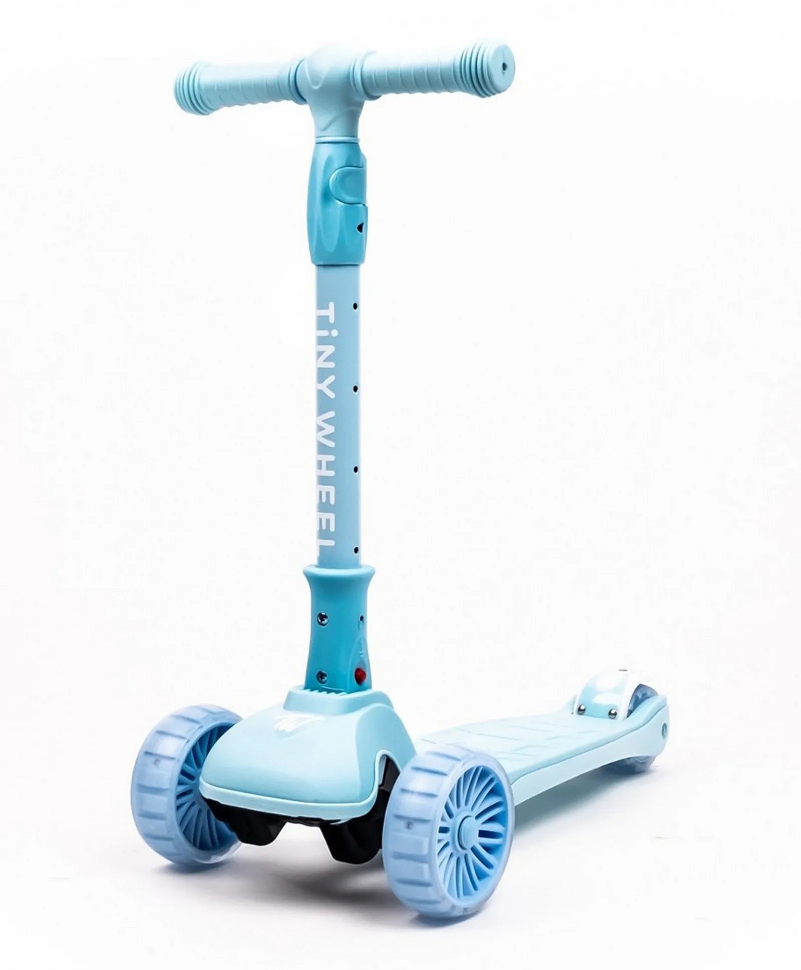 تايني ويل سكوتر أزرق فاتح 3 كفرات قابل للطي سكوتر 3 عجلات Tiny Wheel