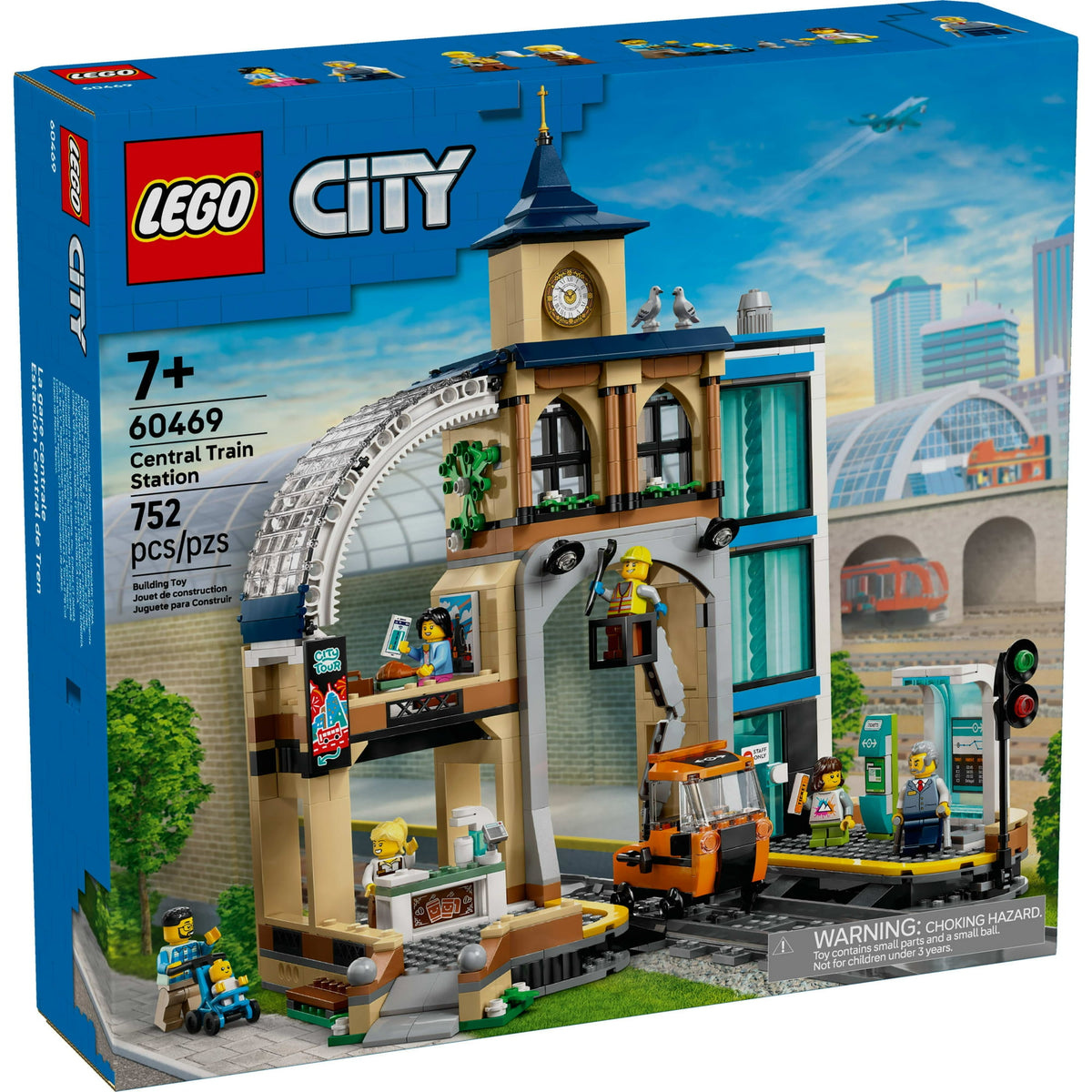 ليجو 60469 سيتي محطة القطار المركزية مكعبات التركيب LEGO