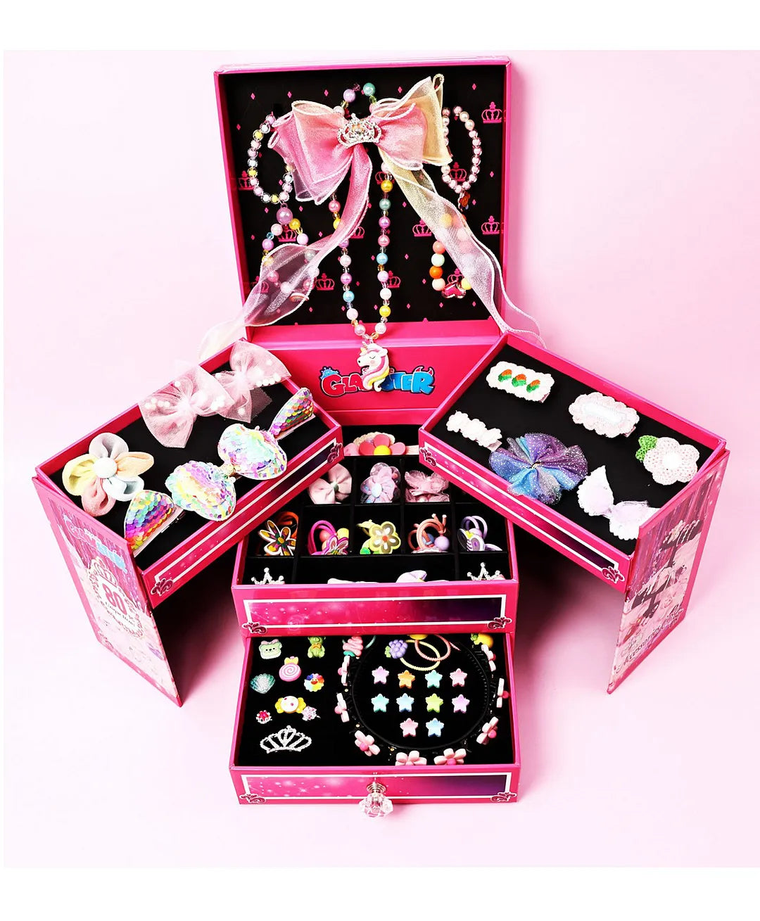 سكوديل حقيبة إكسسوارات جلامستر 80 قطعة الخرز والاكسسوارات Skoodle