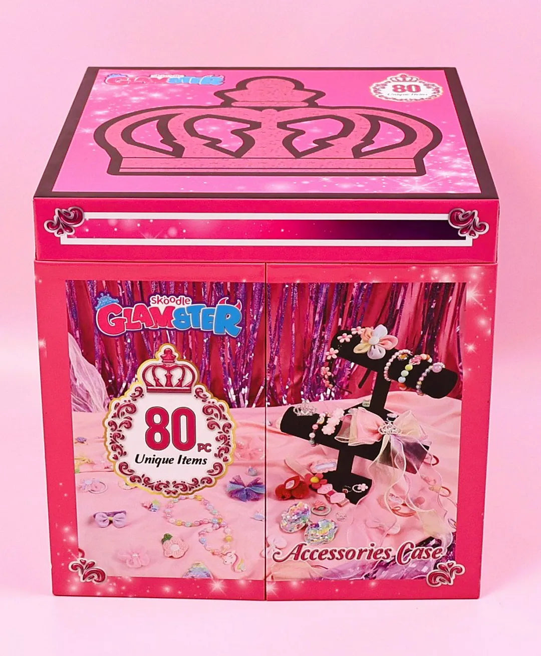 سكوديل حقيبة إكسسوارات جلامستر 80 قطعة الخرز والاكسسوارات Skoodle